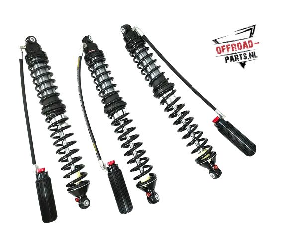 Offroad-Parts coilovers for off-road vehicles, featuring an external reservoir, adjustable compression, and 2.5-inch durable body. Available in 10, 12, 14, and 16-inch lengths for trucks, 4x4s, and off-road builds.