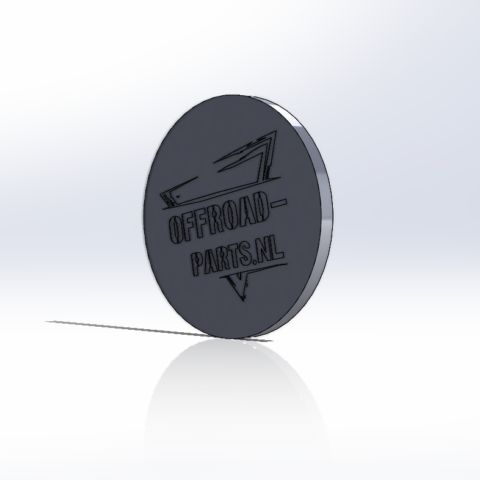 Weld On Tube End Cap With Logo