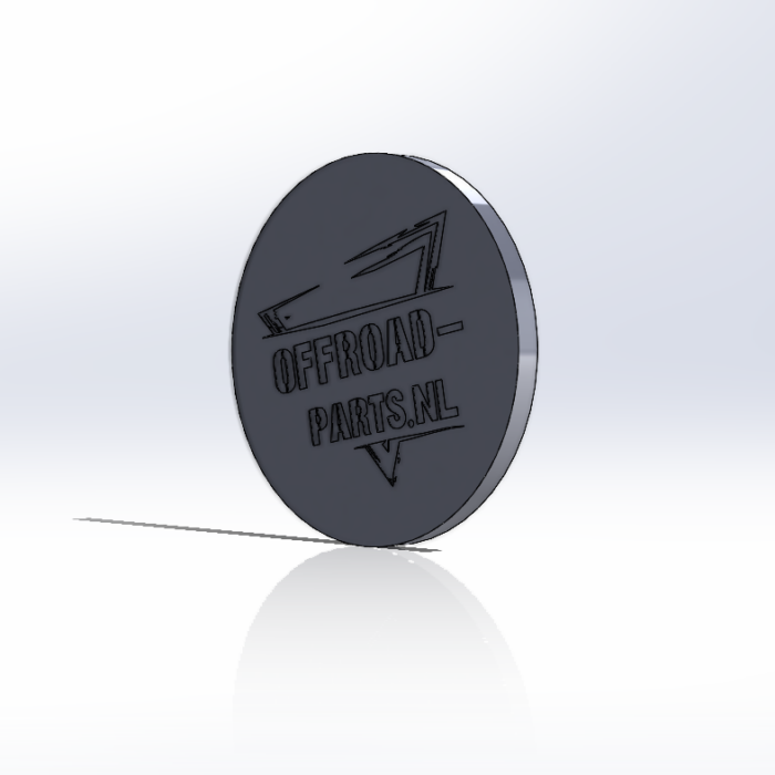 Weld On Tube End Cap With Logo